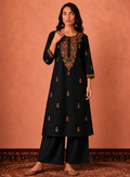 Midnight Garden Kurti Set