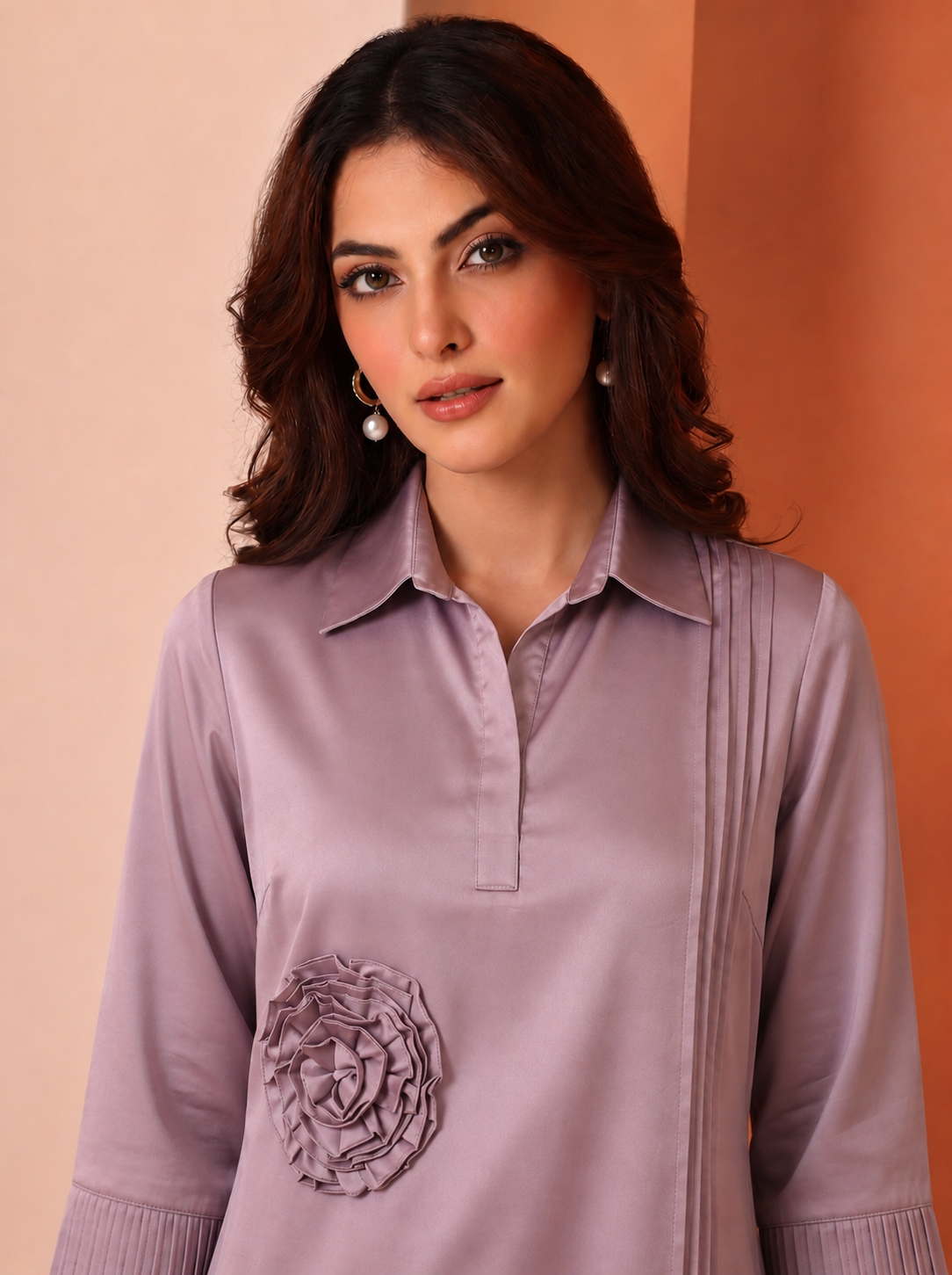 Lilac Rosette Reverie Dress