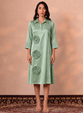 Matcha Rosette Reverie Dress