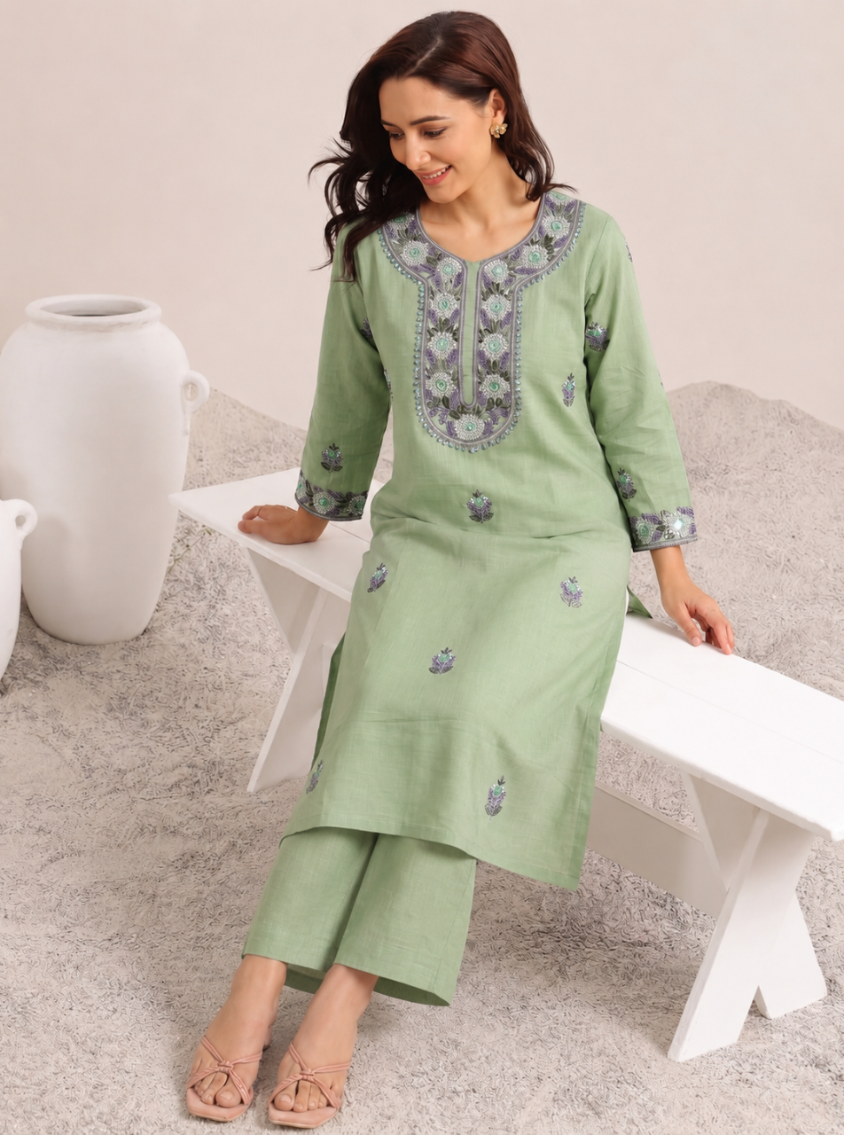Sage Garden Kurti Set