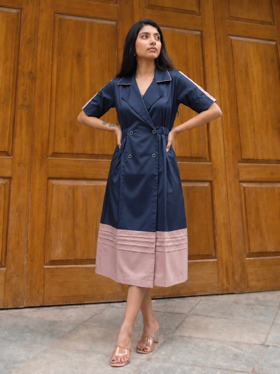 Navy House Coat