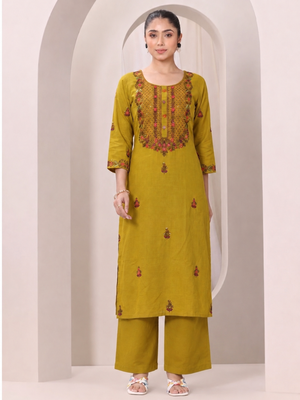 Marigold Meadow Kurti Set