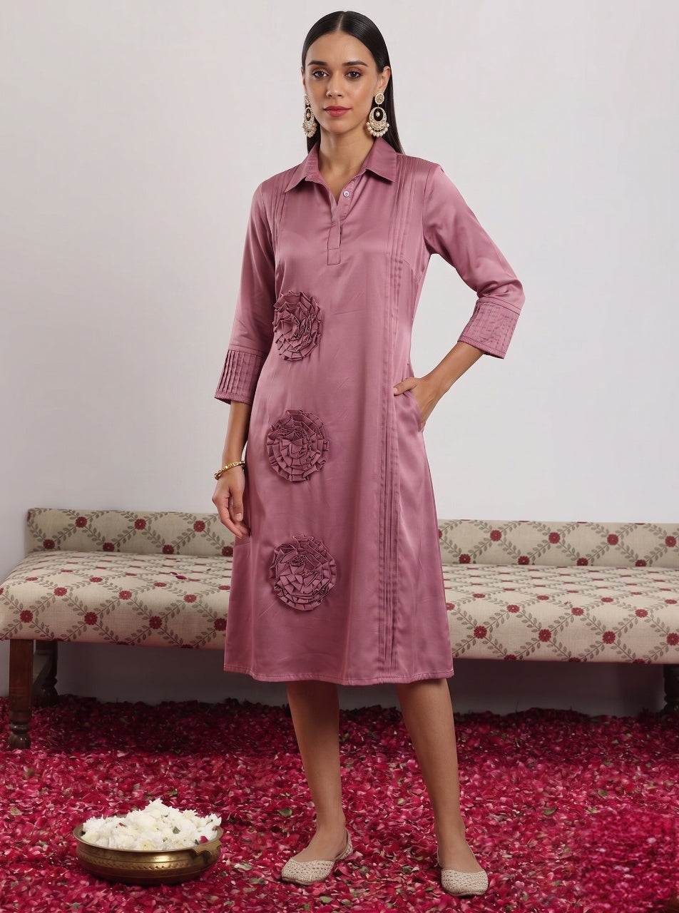 Rosewood Rosette Reverie Dress