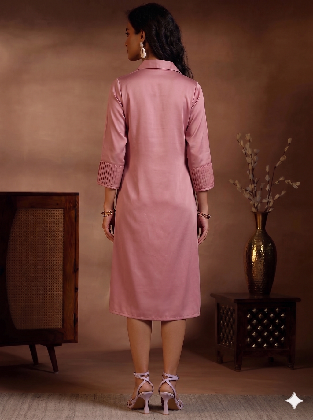 Berrypink Rosette Reverie Dress