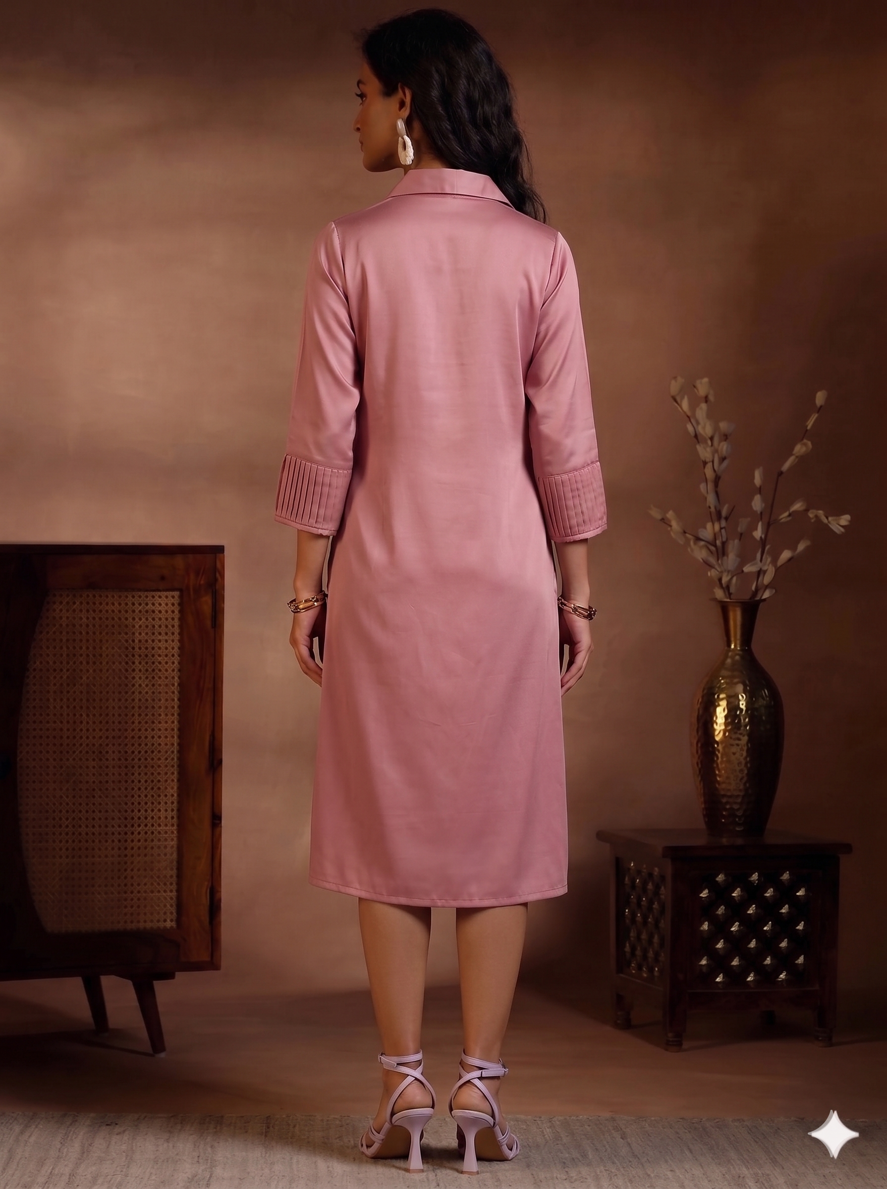 Berrypink Rosette Reverie Dress