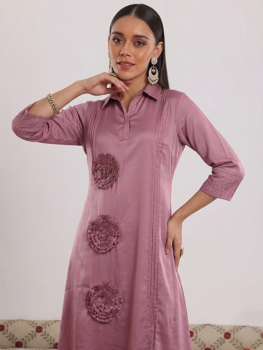 Rosewood Rosette Reverie Dress