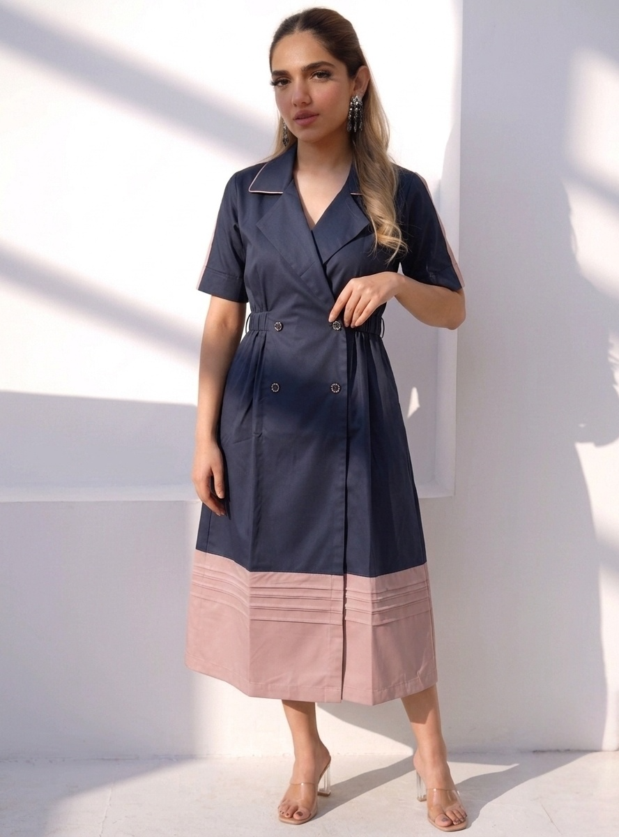 Navy House Coat