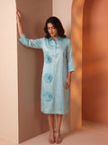 Ice Blue Rosette Reverie Dress