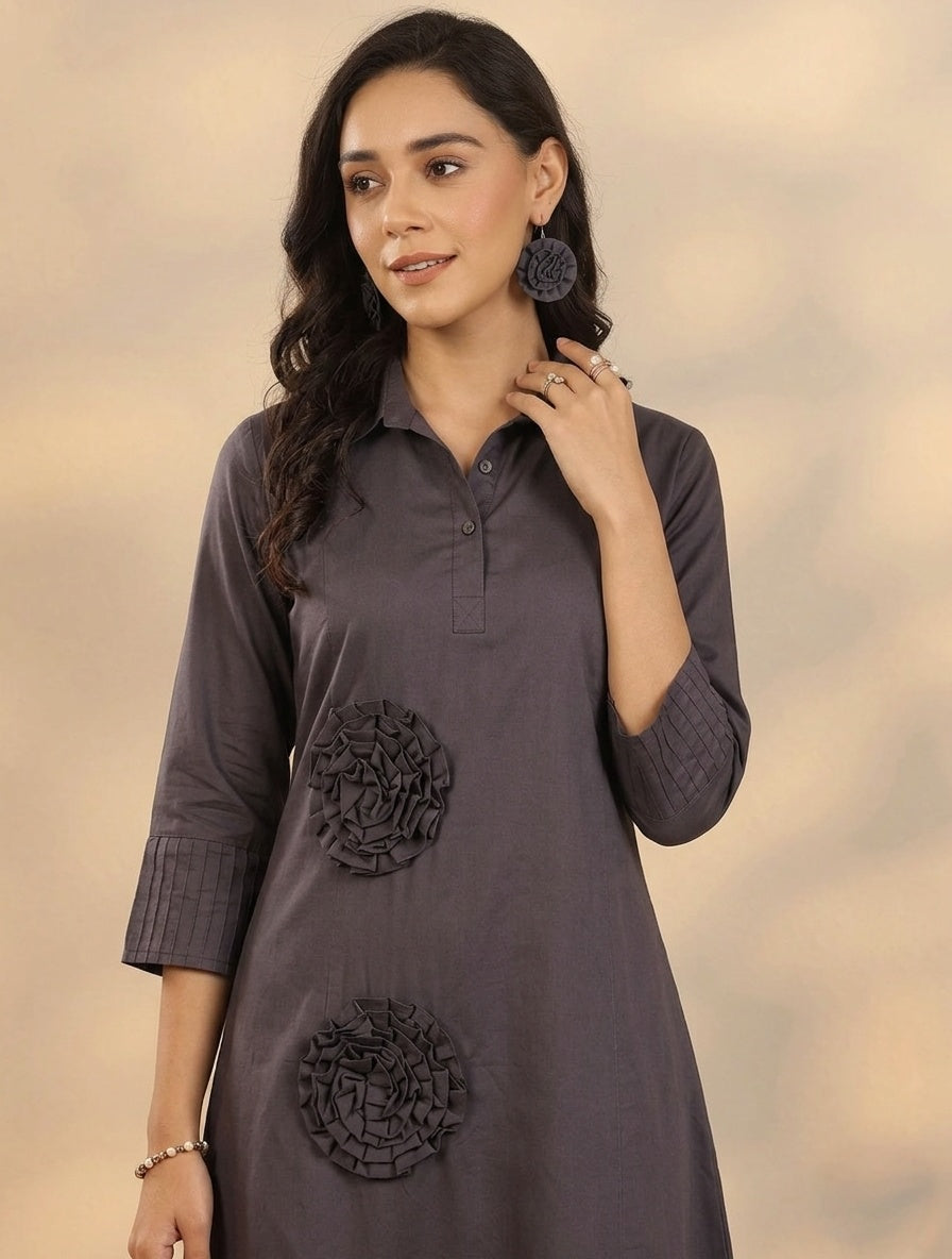Espresso Rosette Reverie Dress