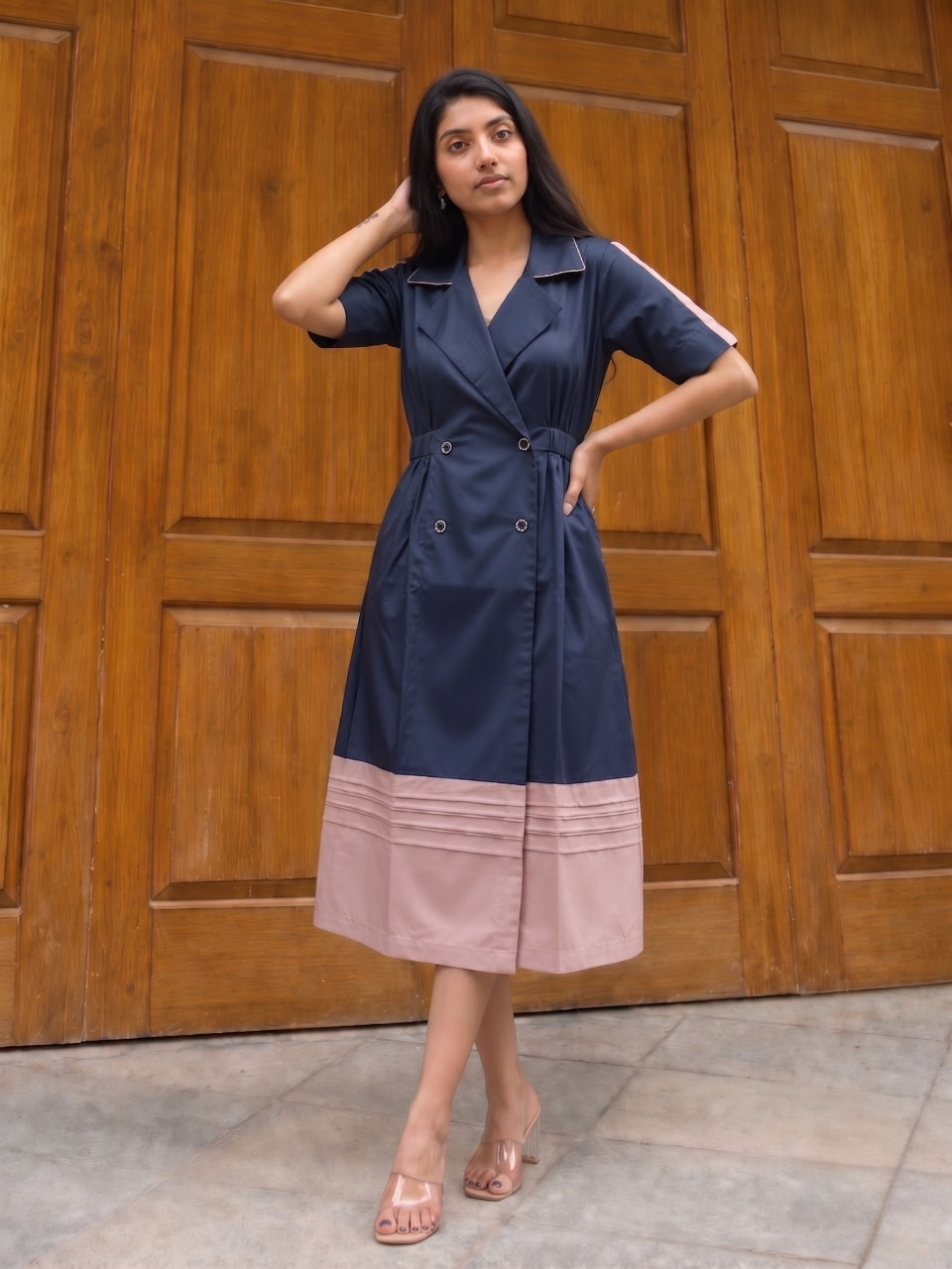 Navy House Coat
