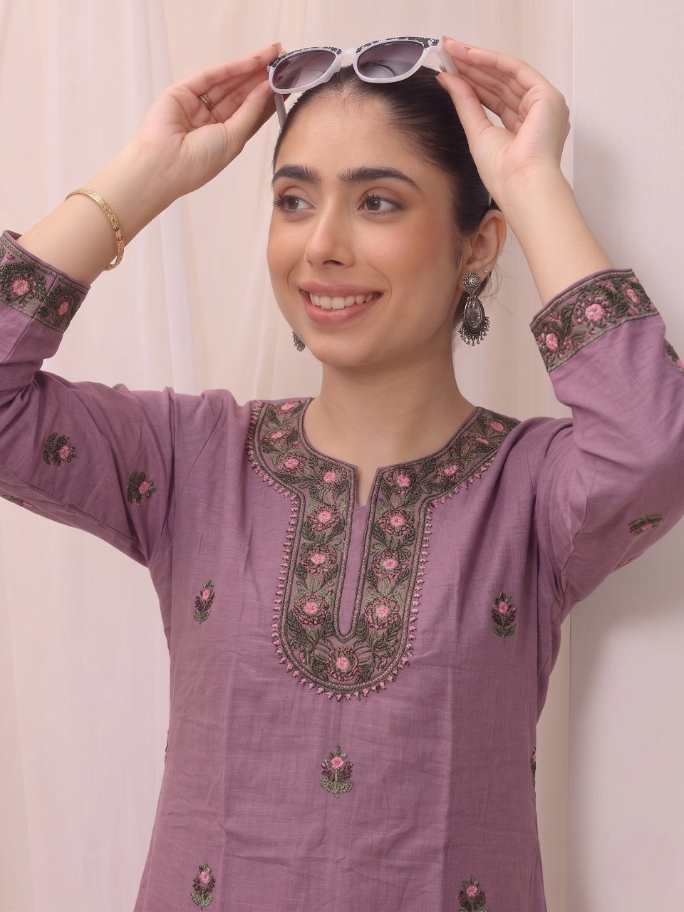 Mauve Whisper Kurti Set