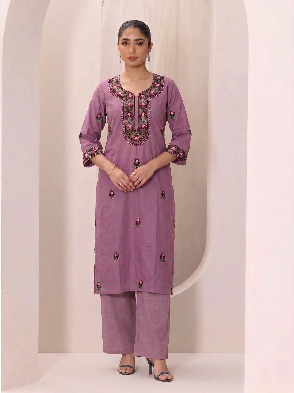 Mauve Whisper Kurti Set