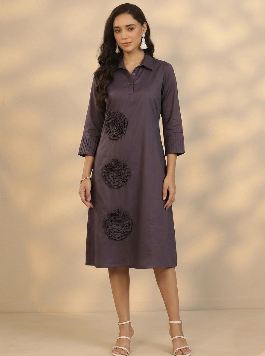 Espresso Rosette Reverie Dress