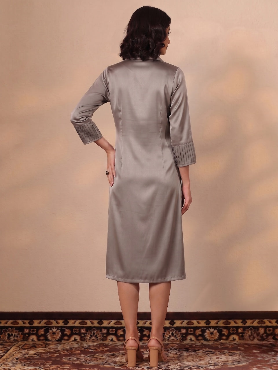Cocoa Rosette Reverie Dress