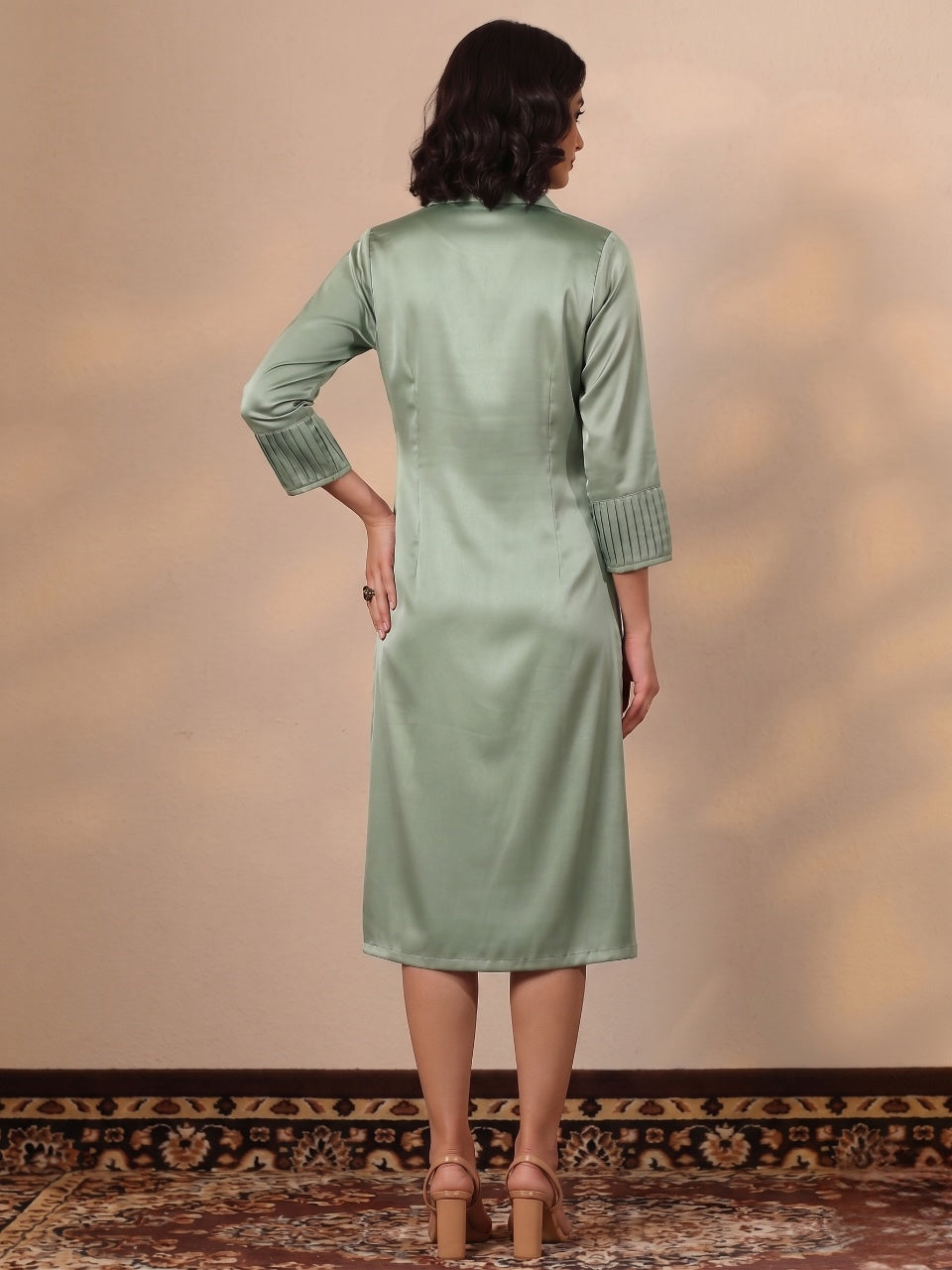 Matcha Rosette Reverie Dress