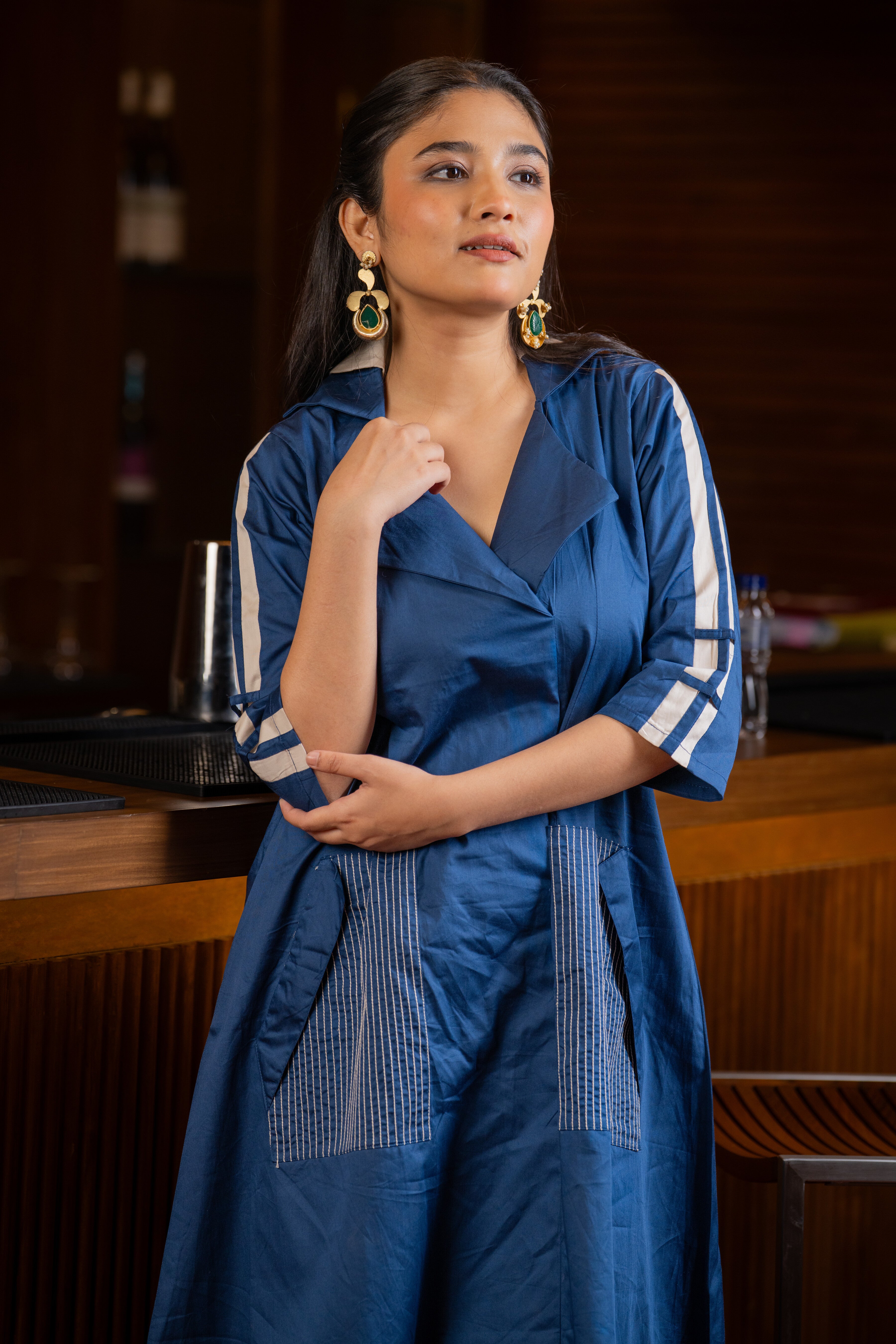 Sapphire Blue Sway Dress – LabelAbha