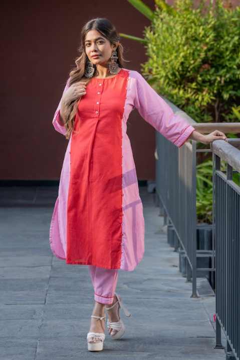 Layerline Kurta Set