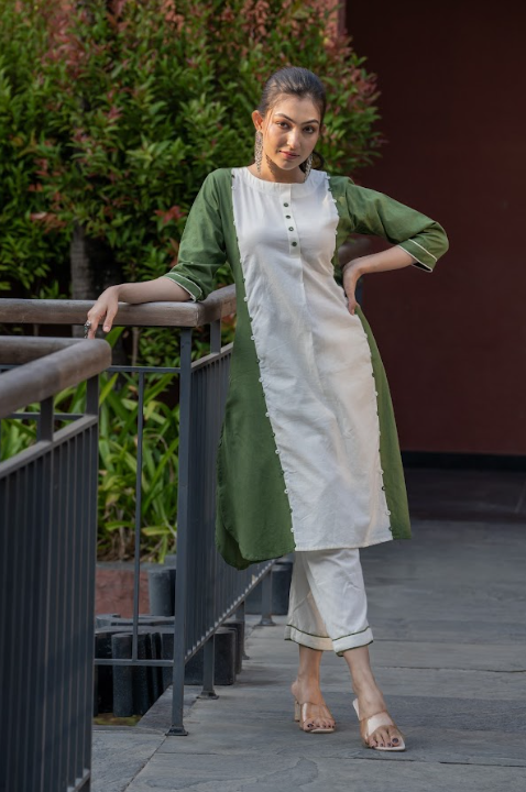 Layerline Kurta Set