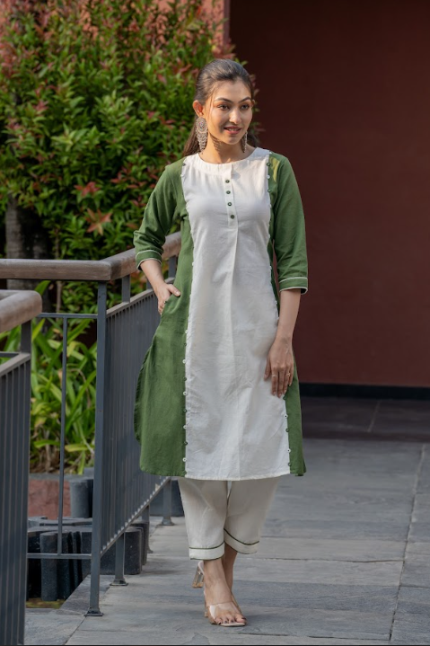 Layerline Kurta Set
